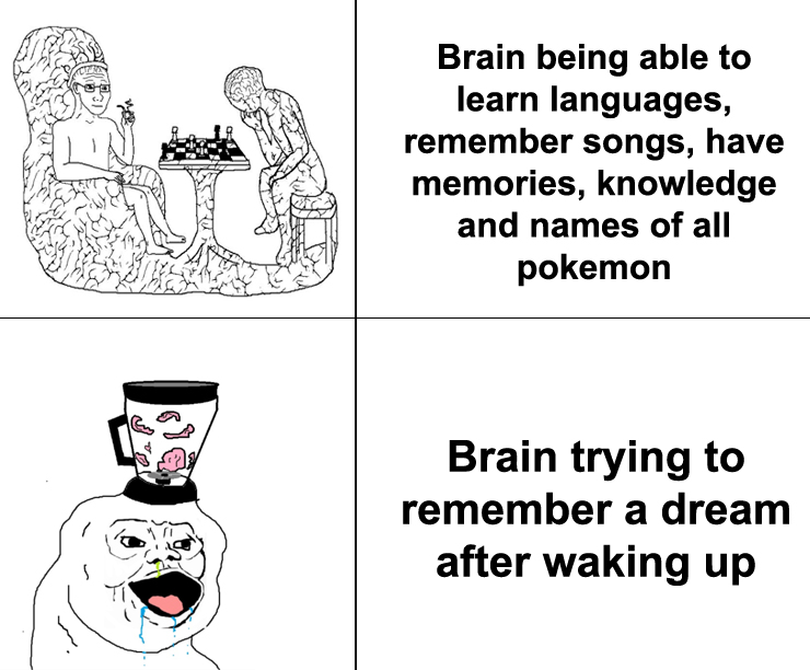 brain, dream, pokemon, big brain  meme
