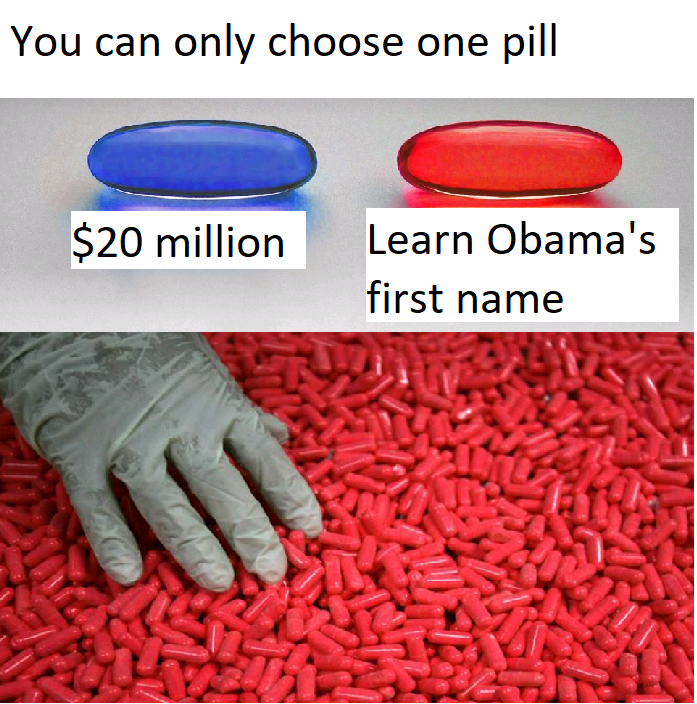learn obama's last name pill meme