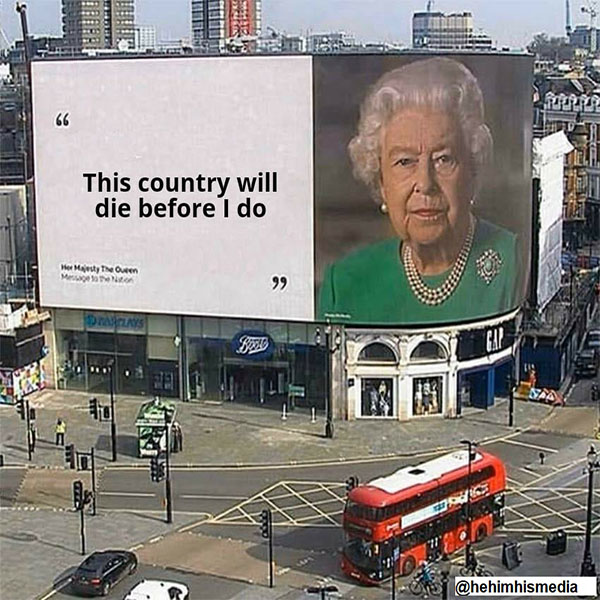 queen Elizabeth, country meme