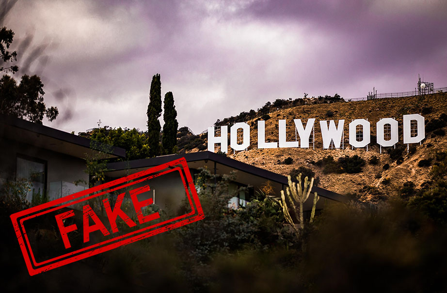 Celebrity Influence is One Big Reality Show. Hollywood sign, Fake