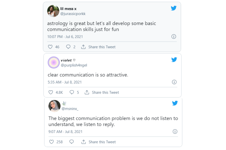 why communication is important tweets