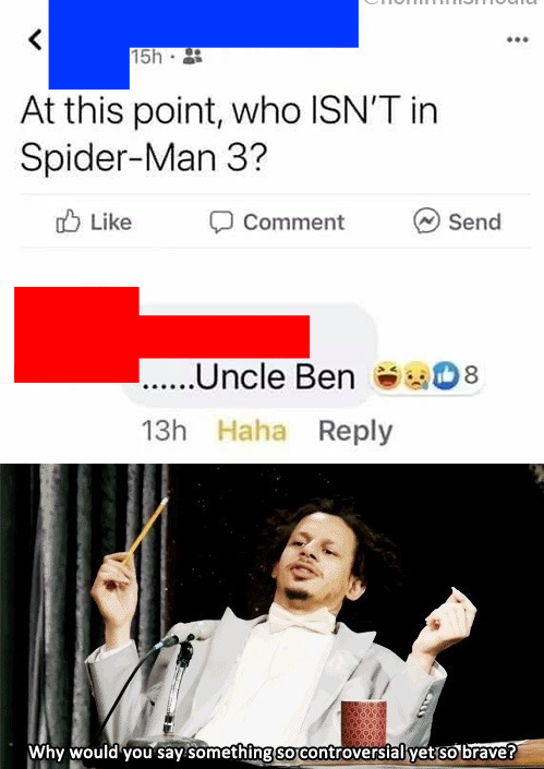 spider man 3 uncle ben 3 meme